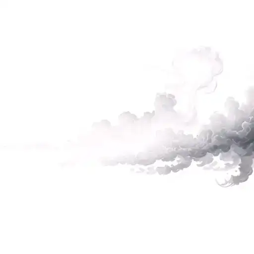 Coverup Clouds and Smoke tattoo design idea