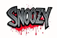 "SNOOZY" Gang tattoo with crips or blood reference tattoo design idea