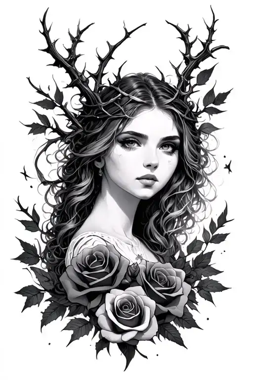 A Court Of Thorns And Roses tattoo design idea