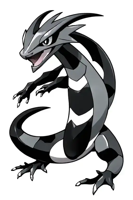 Rayquaza pokemon tattoo design idea