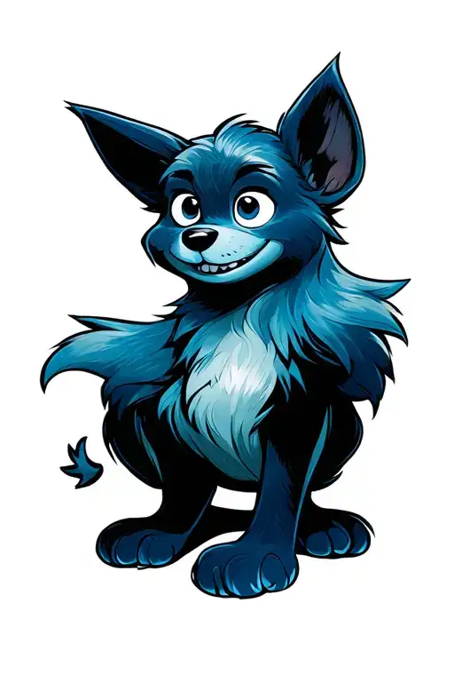 bluey tv show tattoo design idea