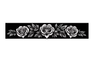 hearts and roses dark for cover in a group along a line to cover lower back tattoo tattoo design idea