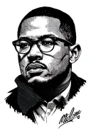 malcom x tattoo design idea