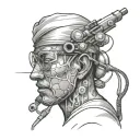 surgeon operating tattoo design idea
