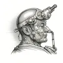 surgeon operating tattoo design idea