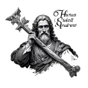 Saint Andrew tattoo design idea