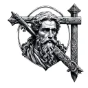Saint Andrew tattoo design idea