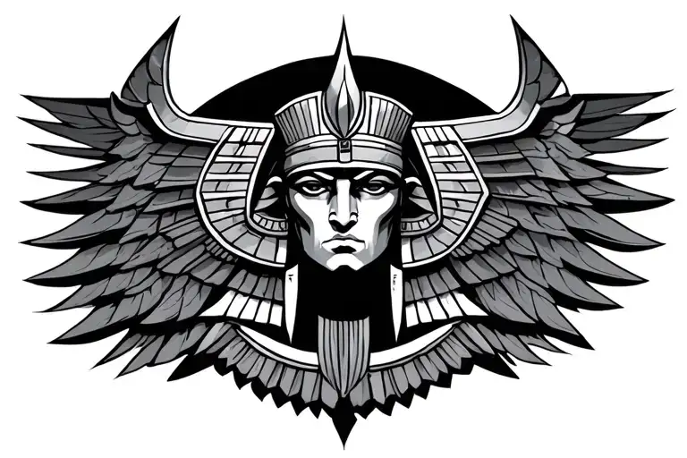 Horus God tattoo design idea