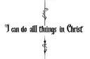 "I can do all things in Christ " tattoo design idea