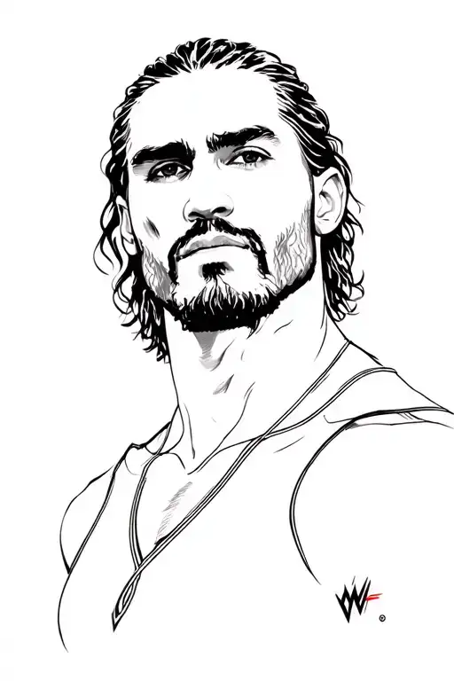 seth rollins wwe tattoo design idea