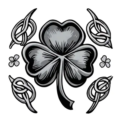 Celtic shamrock tattoo design idea