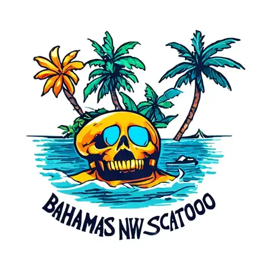 bahamas tattoo design idea