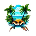 bahamas tattoo design idea