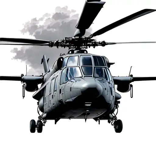 Chinook Helicopter tattoo design idea