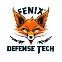 "Fenix Defense Tech" Military Style Fox Head with Phoenix Body logo tattoo design idea