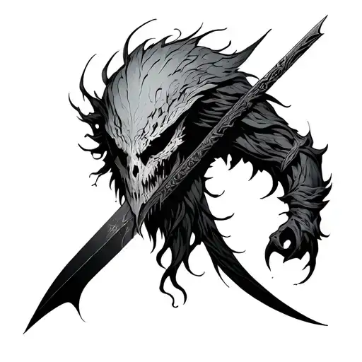 Maliketh The Black Blade tattoo design idea