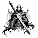 Maliketh The Black Blade tattoo design idea