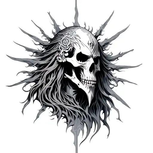 malazan god of death tattoo design idea