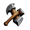 dwarven Hammer tattoo design idea