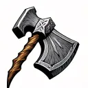 dwarven Hammer tattoo design idea
