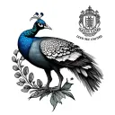 Leeds United Peacock tattoo design idea