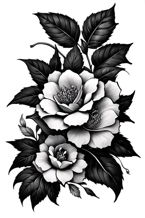 Sak yant tattoo with thai, Munich Germany, flowers  tattoo design idea