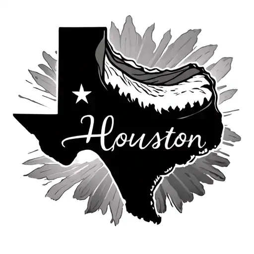 Houston Texas tattoo design idea