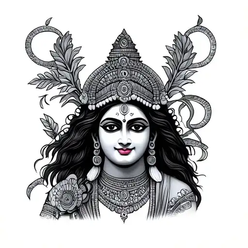 Gods Plan Hindu god tattoo design idea