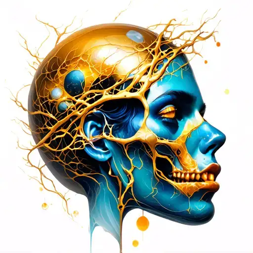 kintsugi tattoo design idea