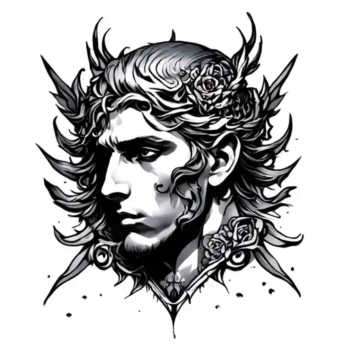 Invictus tattoo design idea