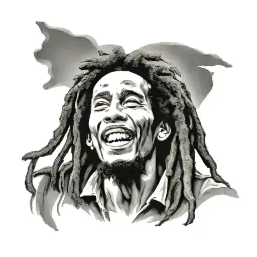 Bob Marley tattoo design idea