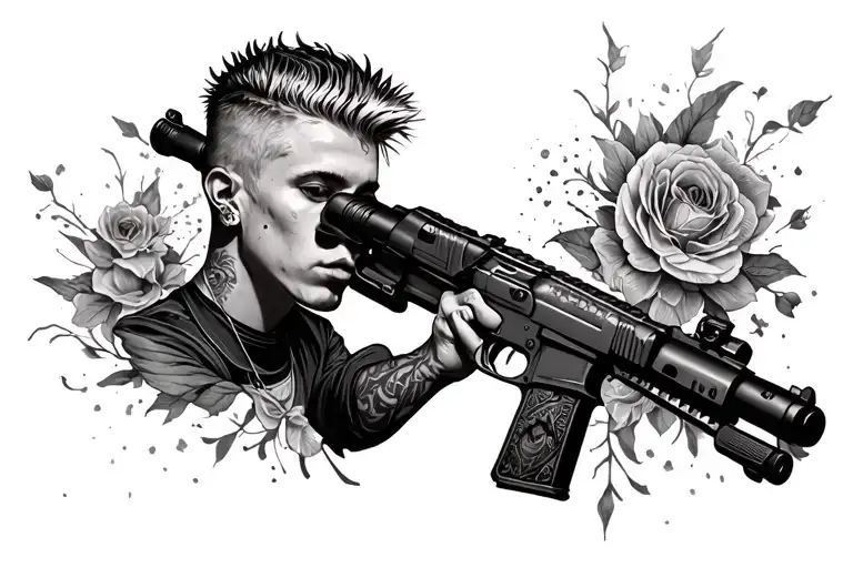 inspired by machine gun Kelly songs tattoo design idea