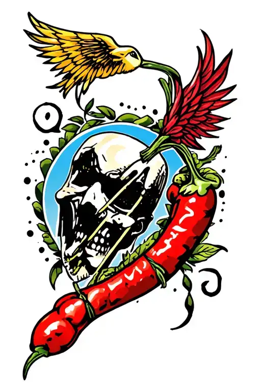 tattoo that references/pays homage to the famous rock bands: Red Hot Chilli Peppers, ACDC, kiss, pearl jam, Bon Jovi, gu tattoo design idea