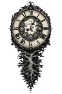 "75207418" bonzai tree with vintage clock face surrounded with the cloCK HANDS at 11:11 tattoo design idea