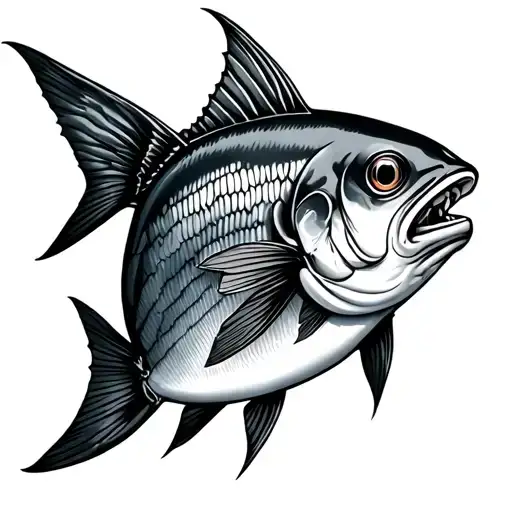 Sardine tattoo design idea