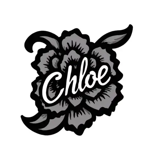 chloe name tattoo tattoo design idea