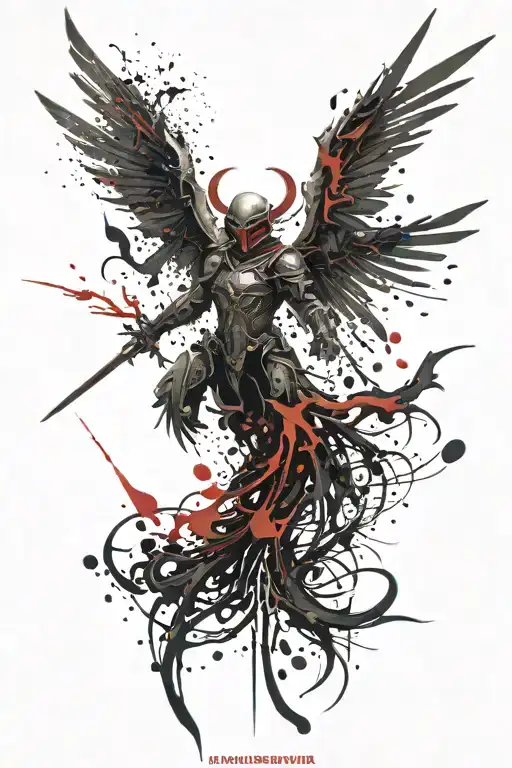 40k warhammer sanguinius tattoo design idea