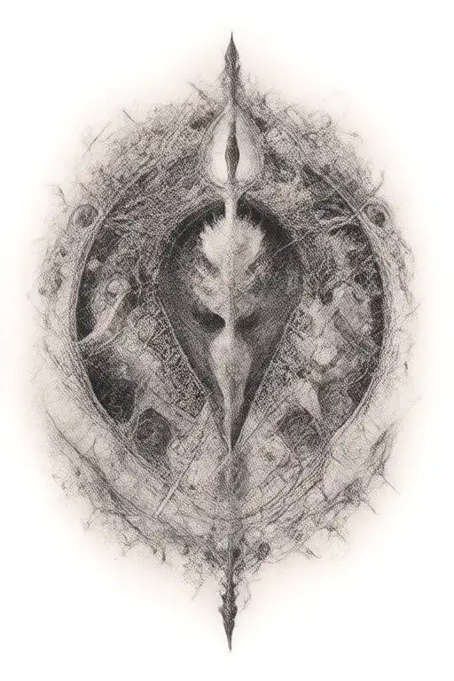 zodiac Virgo symbol incorporated tattoo design idea