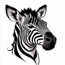 Hirsch zebra tattoo design idea