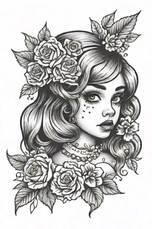 melanie martinez inspired tattoo design idea