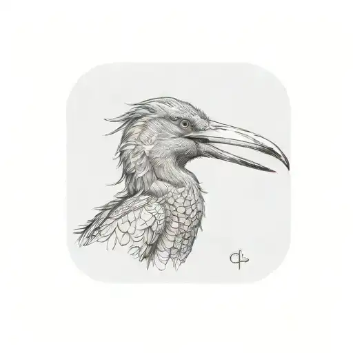 Hadad ibis tattoo design idea