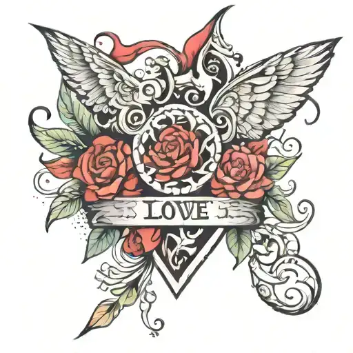 secret love tattoo design idea