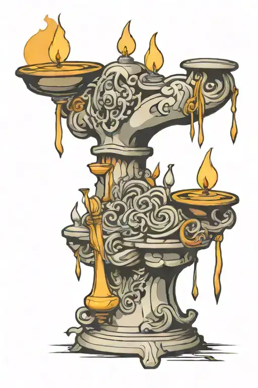 trading charts and candlesticks  tattoo design idea