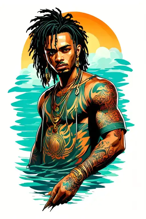 nile choppa tattoo design idea