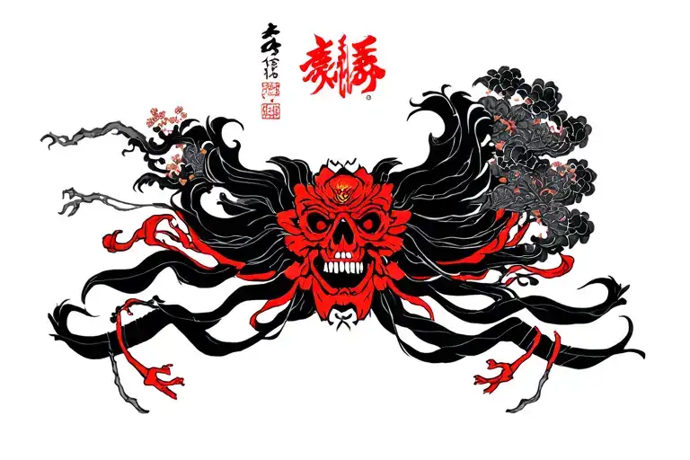 shinigami god of death tattoo design idea