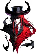 Alucard Hellsing anime tattoo design idea