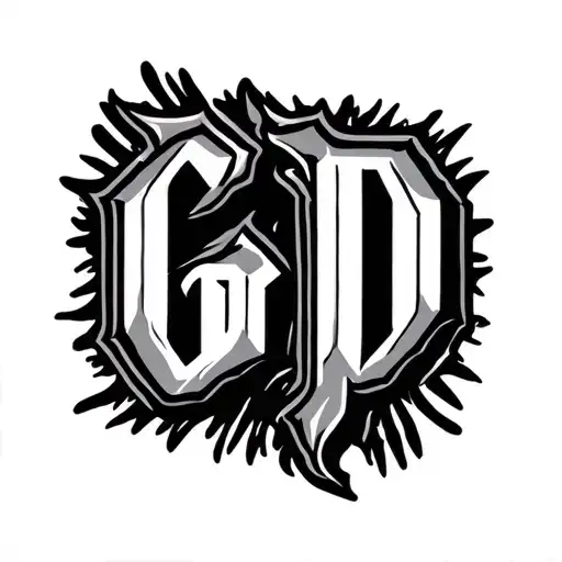 "GD" Cattle Brand tattoo design idea