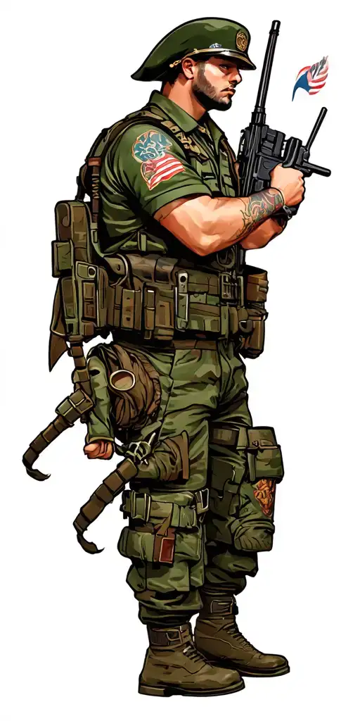 military tattoo tattoo design idea