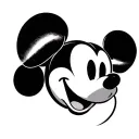 Mickey Mouse head tattoo design idea