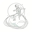 Interstellar Movie tattoo design idea